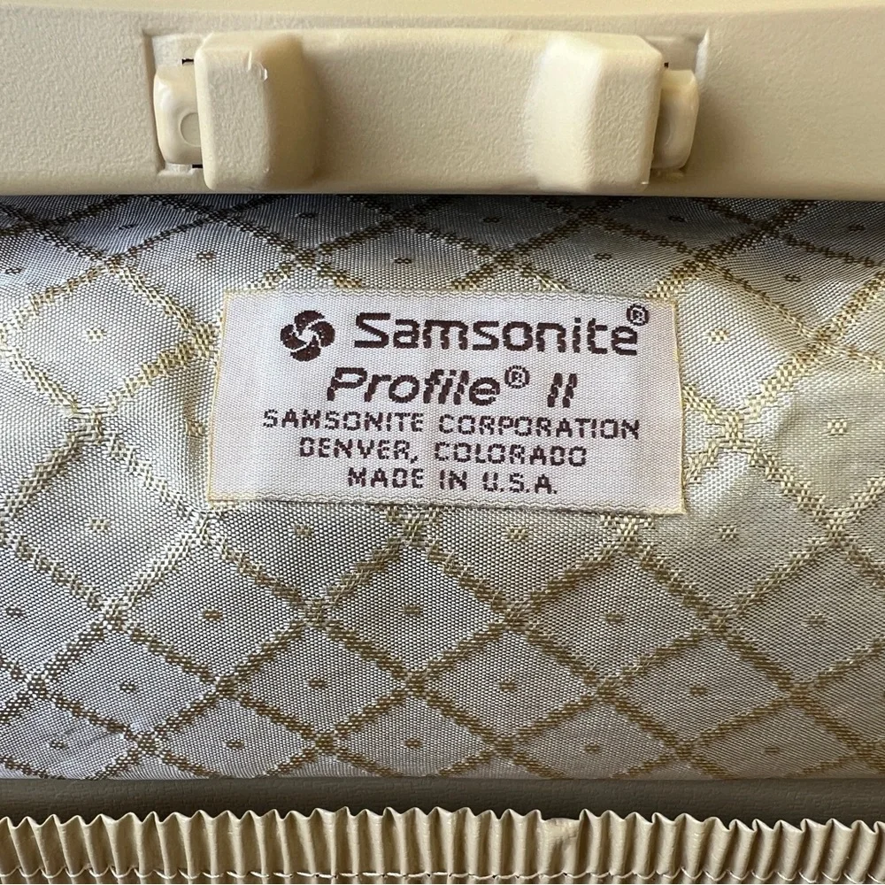 Vintage Samsonite Profile II Travel Makeup Case Navy